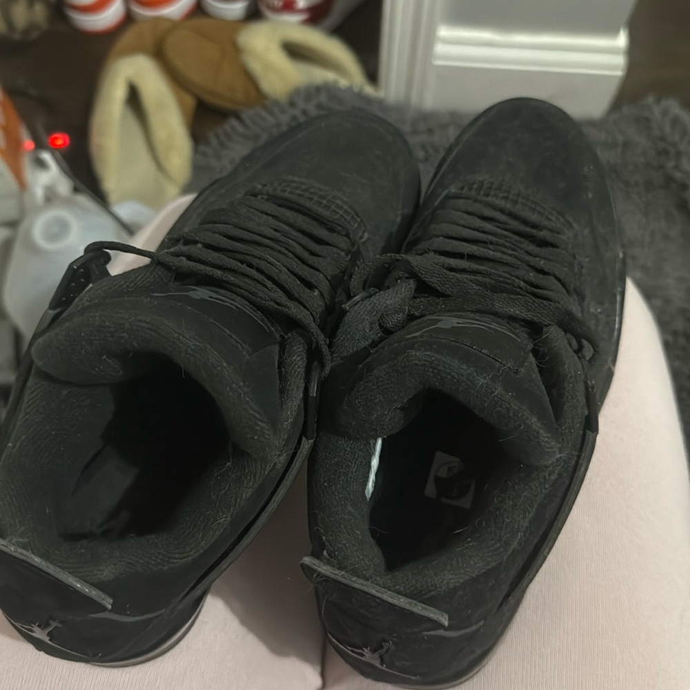 Black Jordan 4s